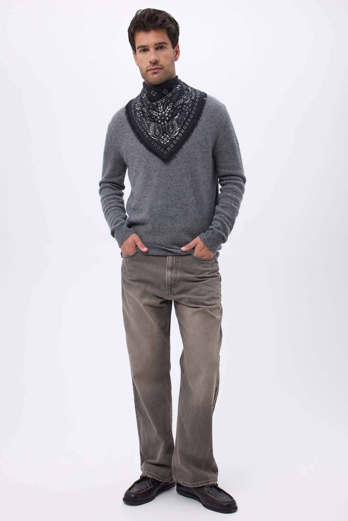 Bandana Small Angy noir  blanc