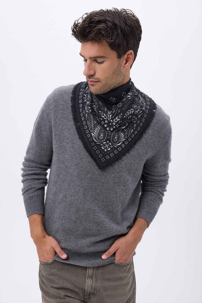 Bandana Small Angy noir  blanc