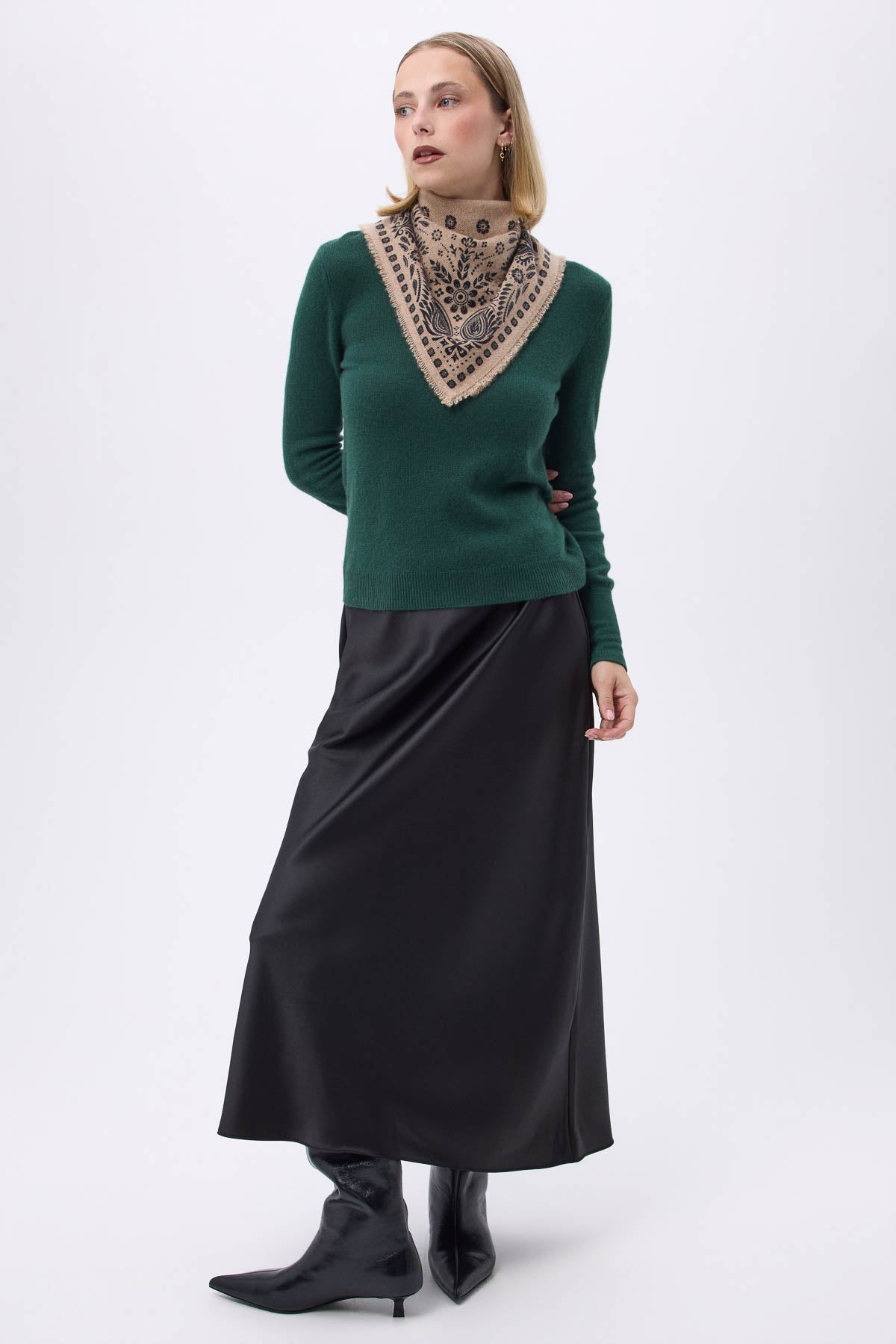 Bandana Small Angy beige noir