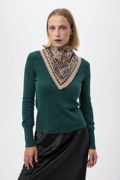 Bandana Small Angy beige noir
