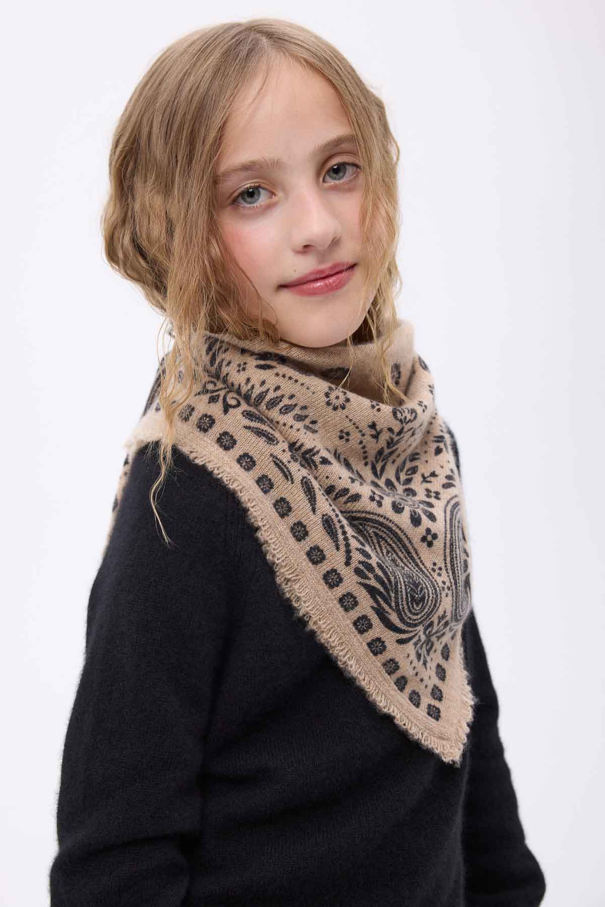 Bandana Small Angy beige noir