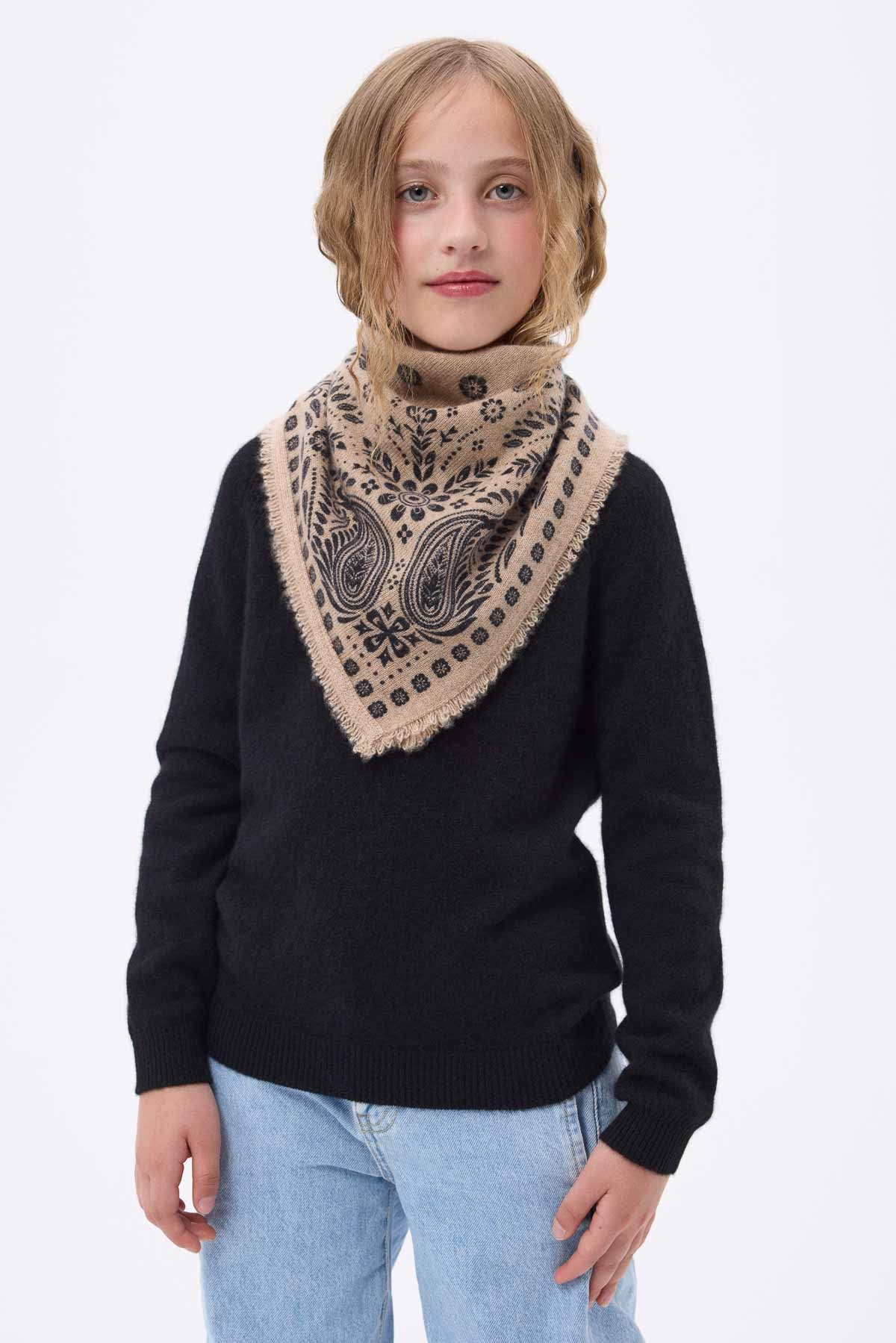 Bandana Small Angy beige noir