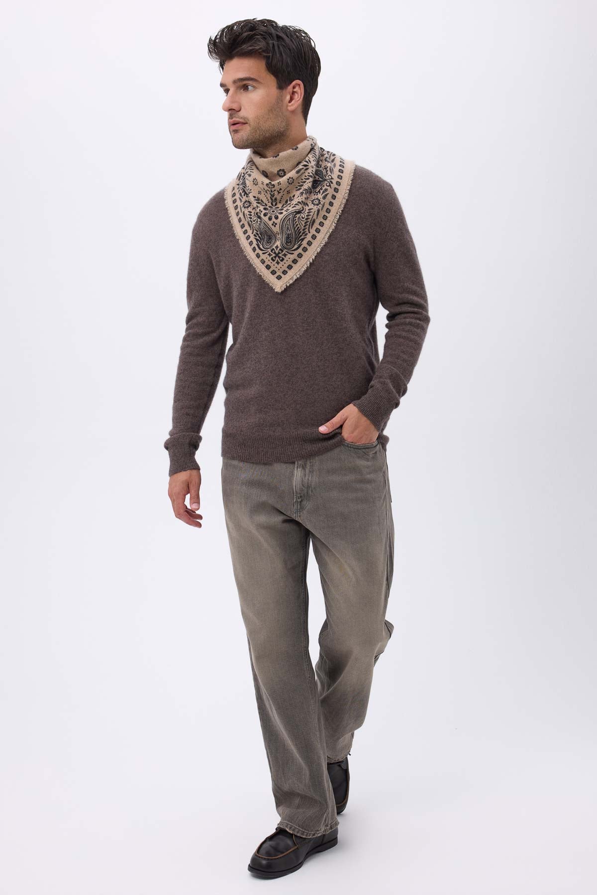 Bandana Small Angy beige noir