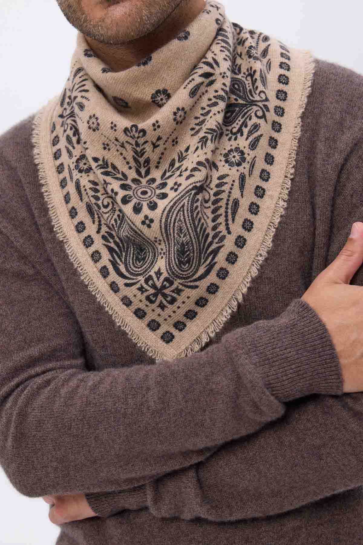 Bandana Small Angy beige noir