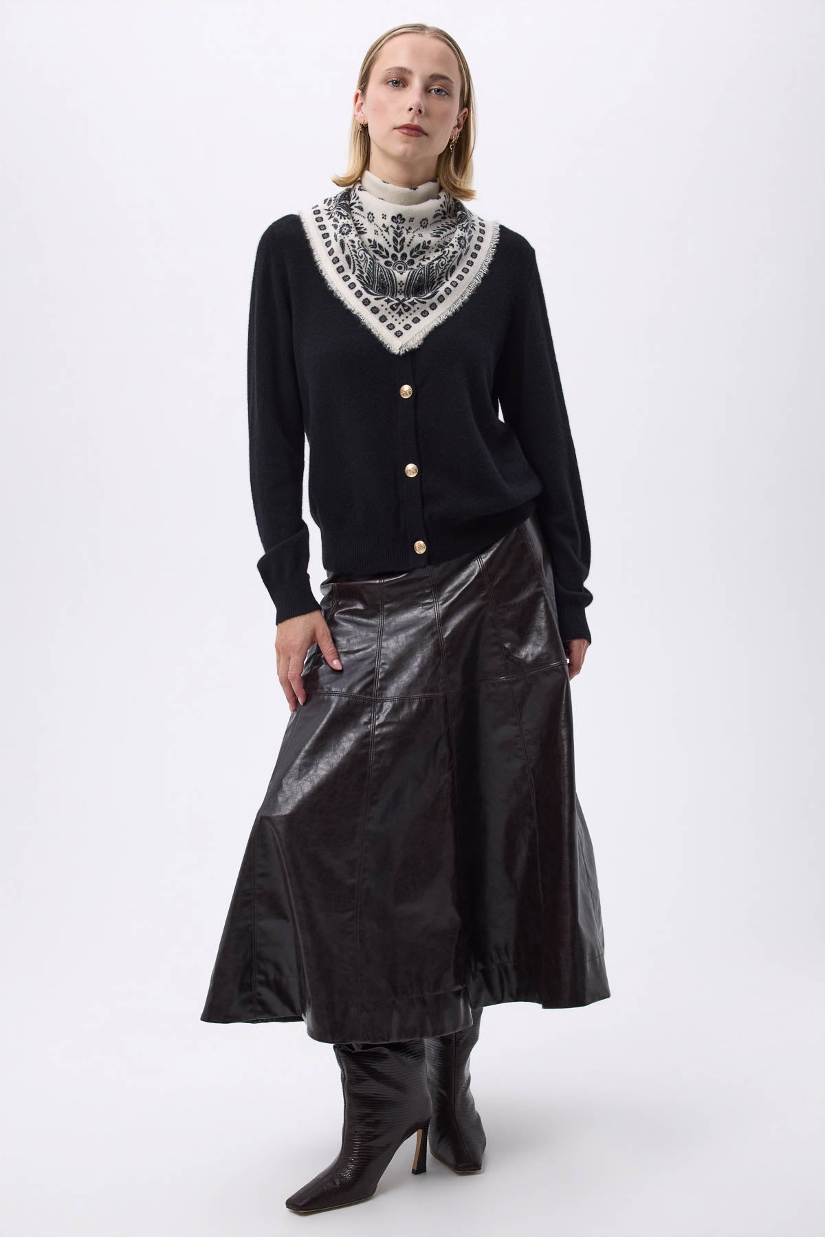 Bandana Small Angy blanc noir