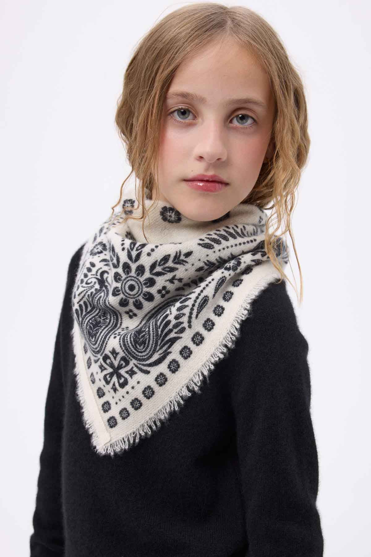 Bandana Small Angy blanc noir