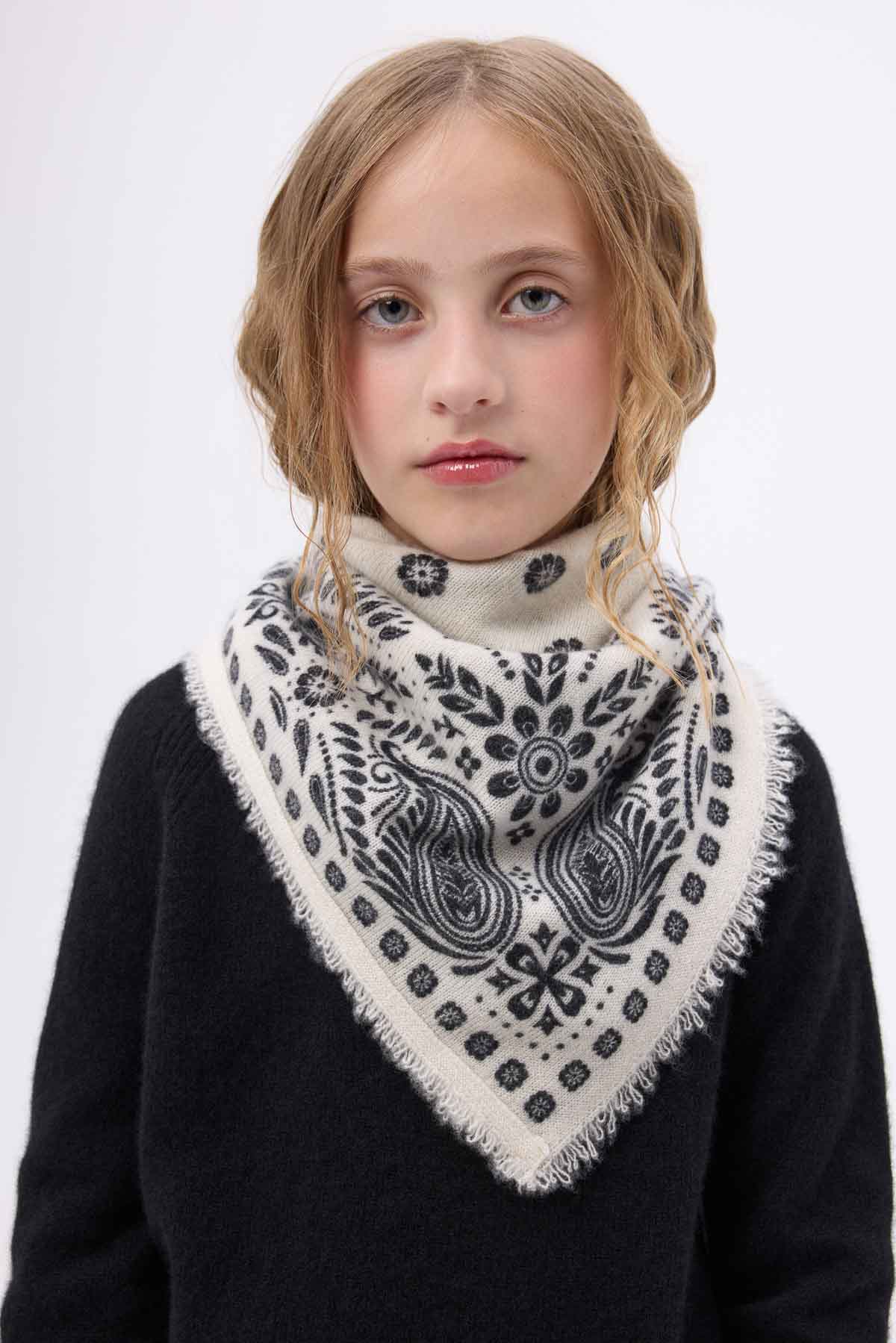 Bandana Small Angy blanc noir