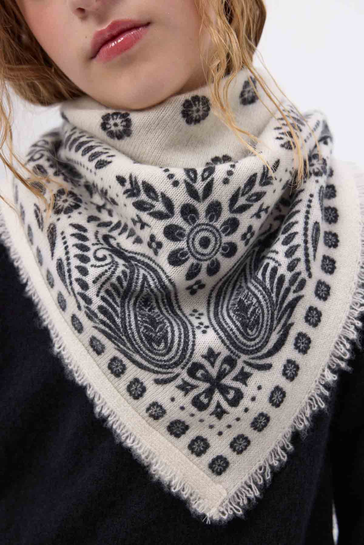 Bandana Small Angy blanc noir
