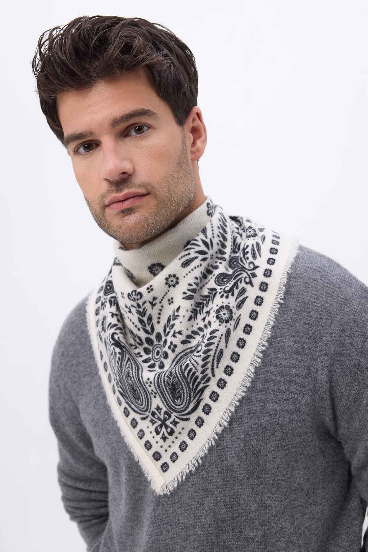 Bandana Small Angy blanc noir