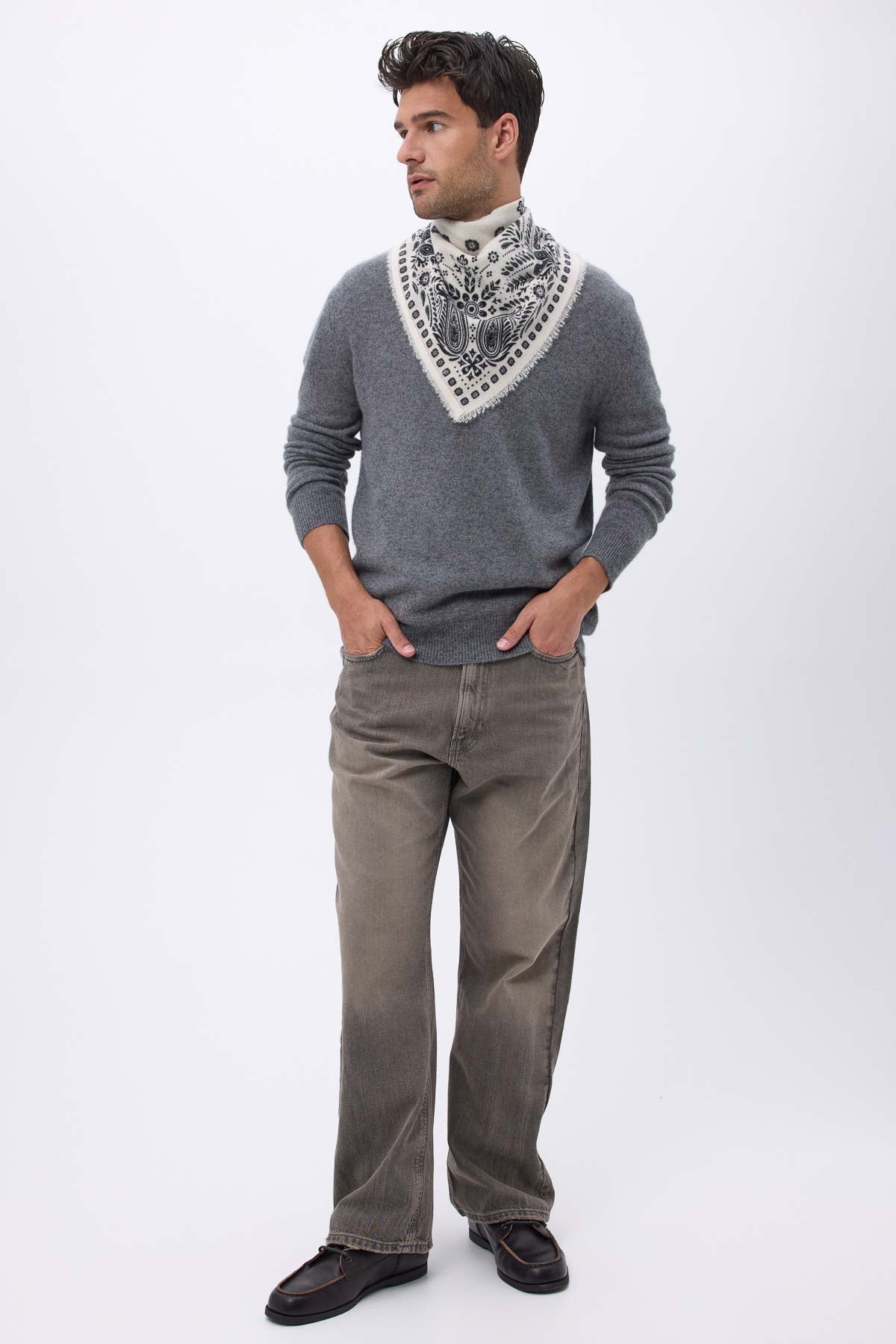 Bandana Small Angy blanc noir