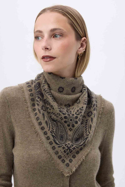 Bandana Small Angy veret khaki noir
