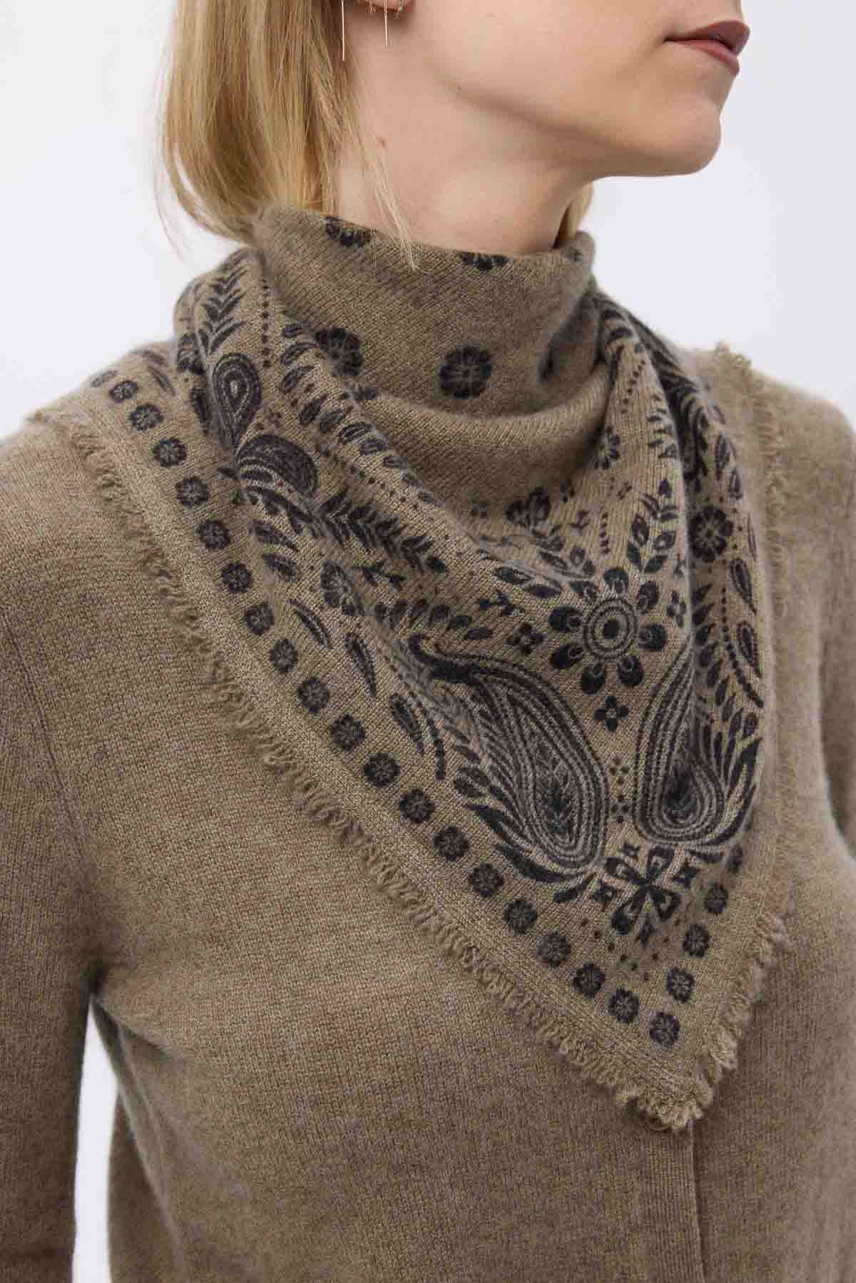 Bandana Small Angy veret khaki noir