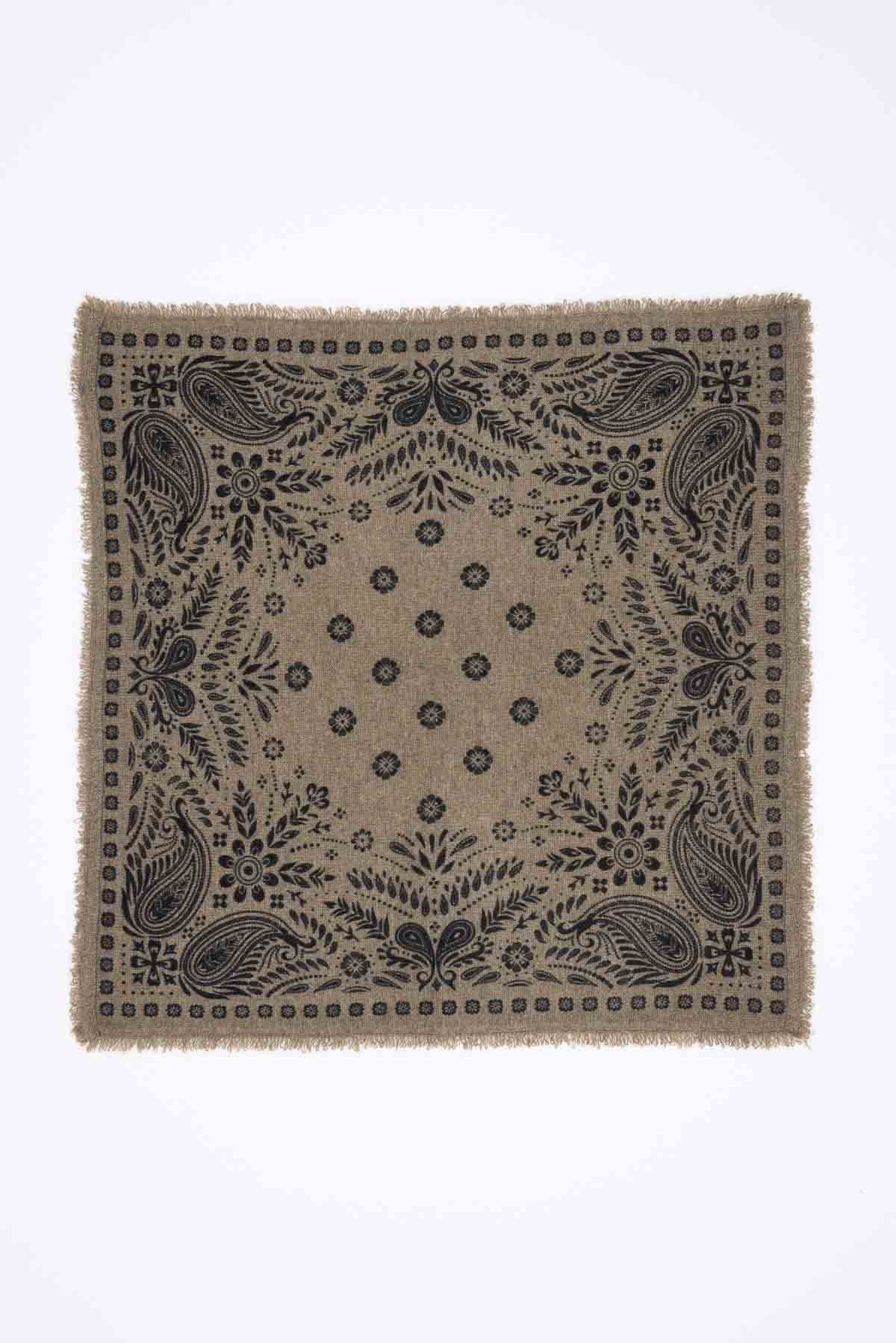 Bandana Small Angy veret khaki noir