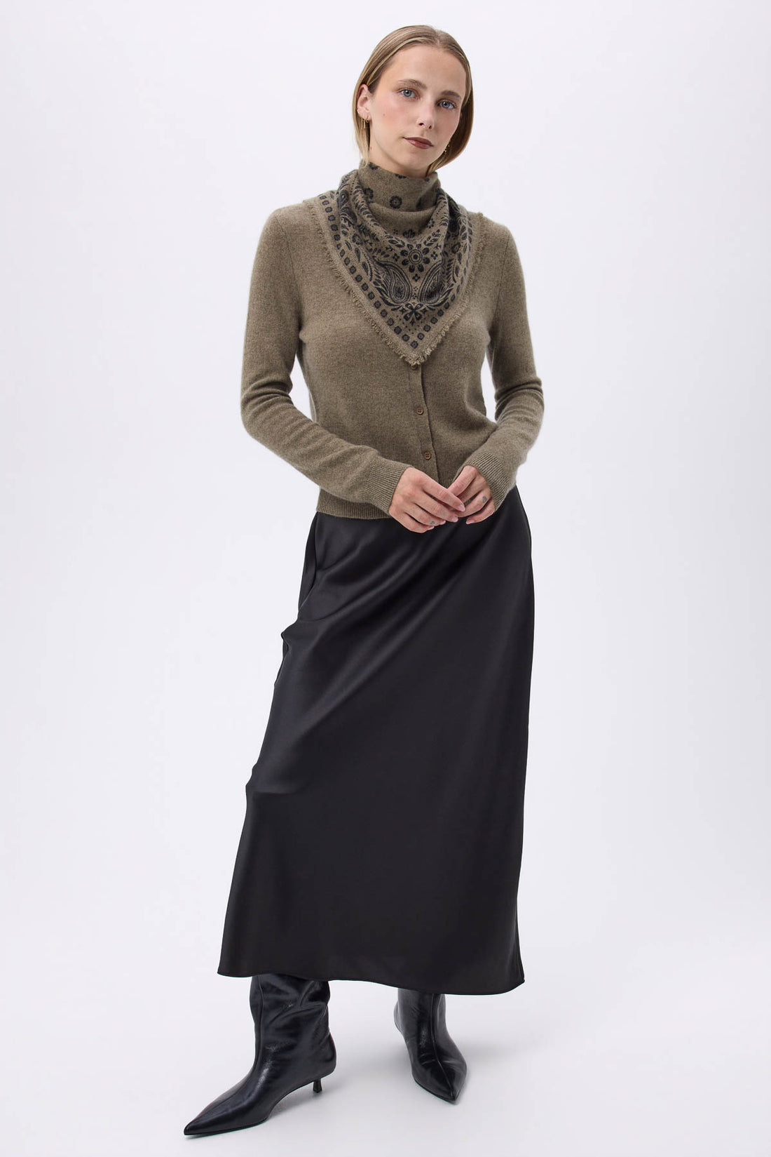 Bandana Small Angy veret khaki noir