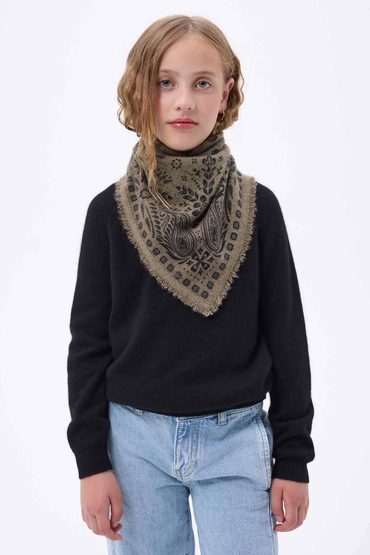Bandana Small Angy veret khaki noir