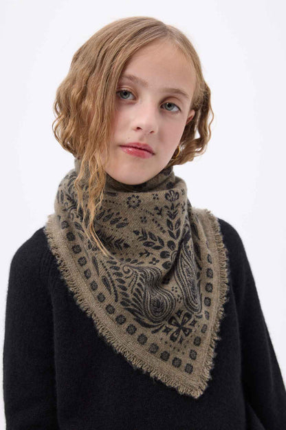 Bandana Small Angy veret khaki noir