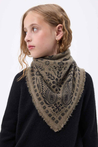 Bandana Small Angy veret khaki noir