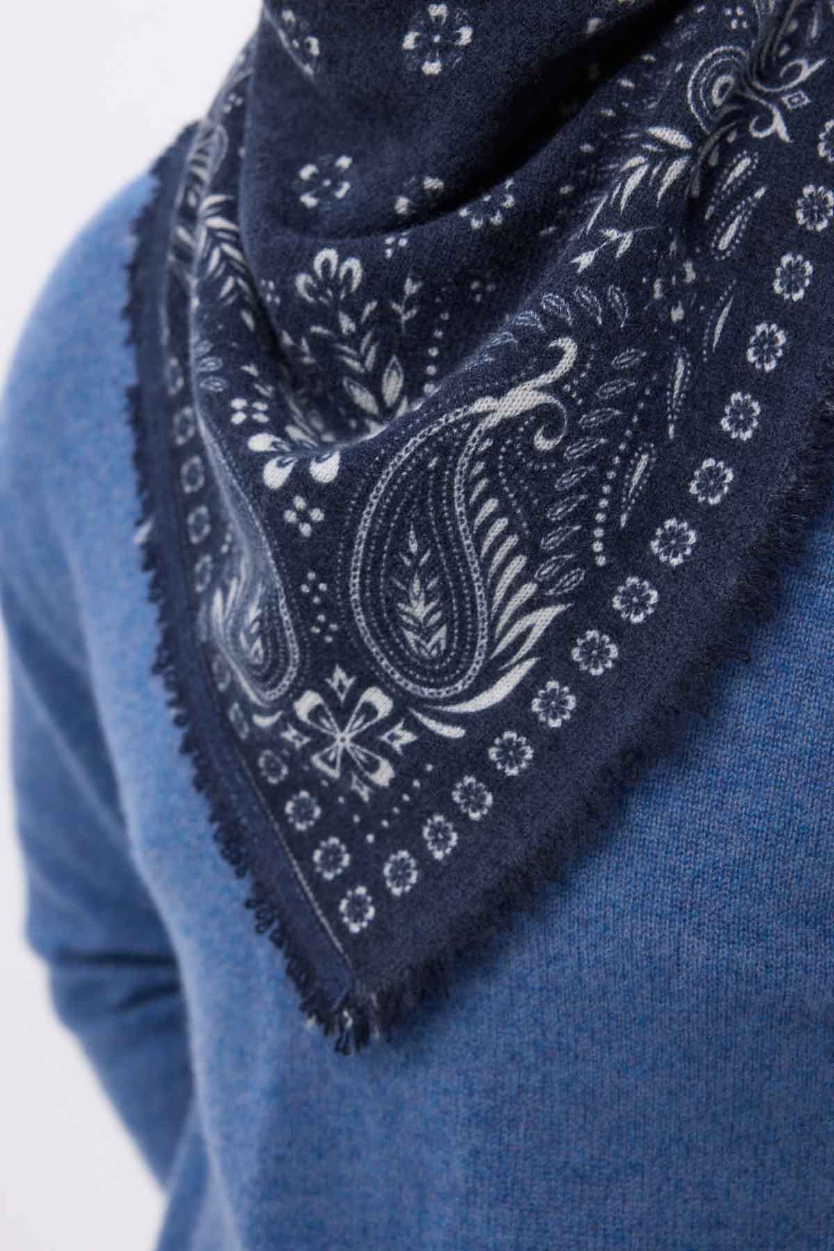 Bandana Small Angy bleu marine blanc