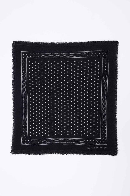 Bandana Small Heritage Pois noir blanc
