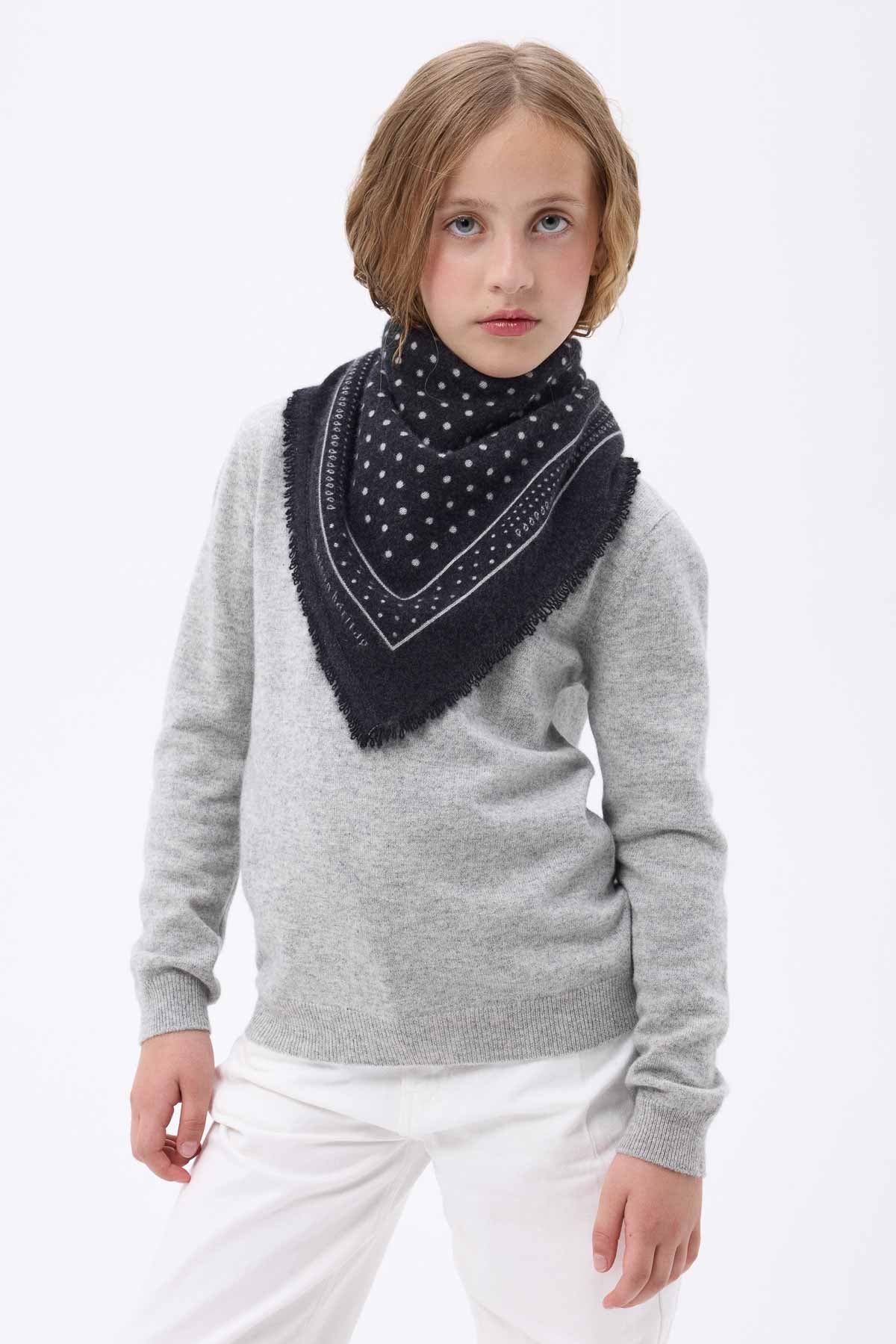 Bandana Small Heritage Pois noir blanc