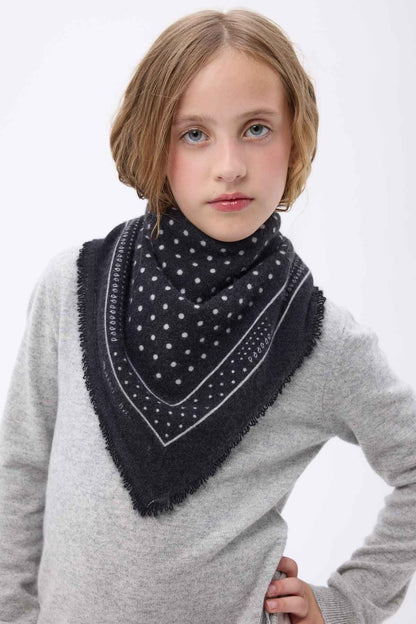 Bandana Small Heritage Pois noir blanc