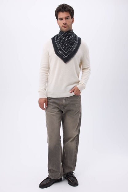 Bandana Small Heritage Pois noir blanc