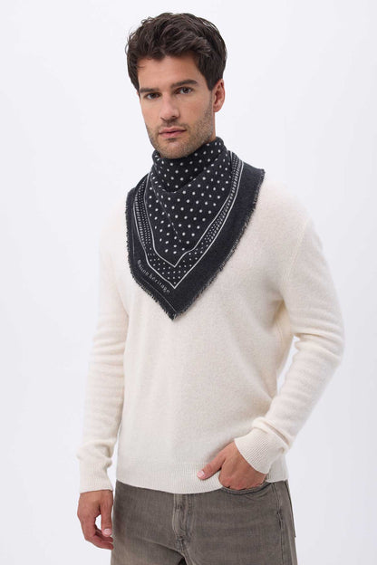 Bandana Small Heritage Pois noir blanc