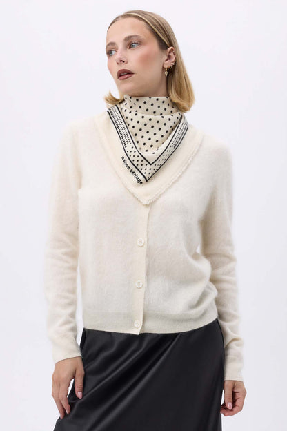 Bandana Small Heritage Pois blanc noir