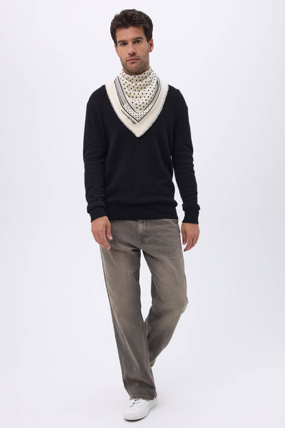 Bandana Small Heritage Pois blanc noir