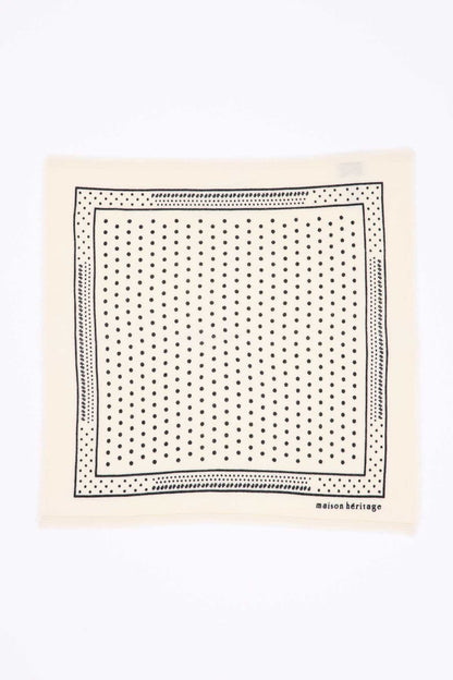 Bandana Small Heritage Pois blanc noir