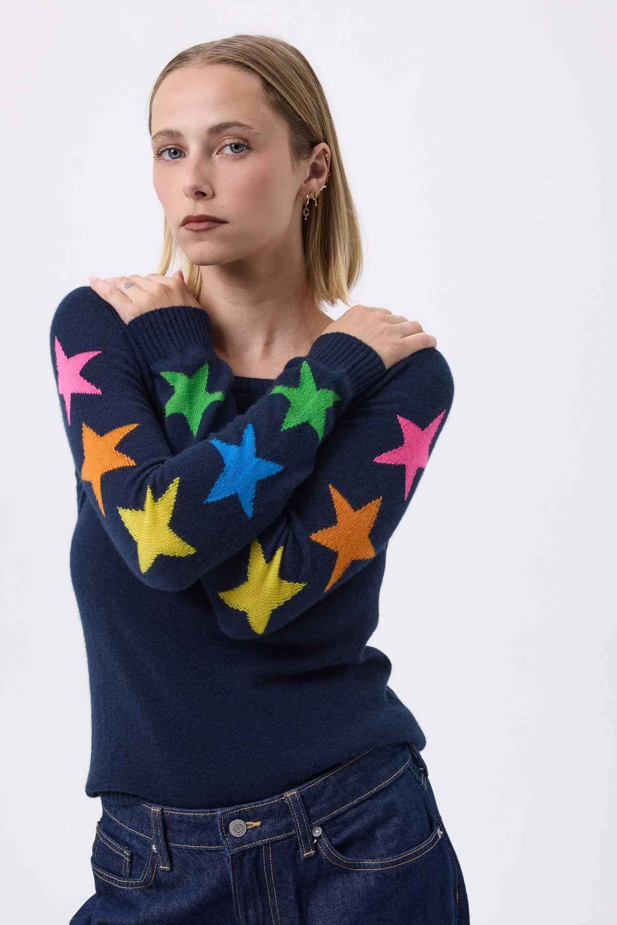 Stella bleu marine multicolor