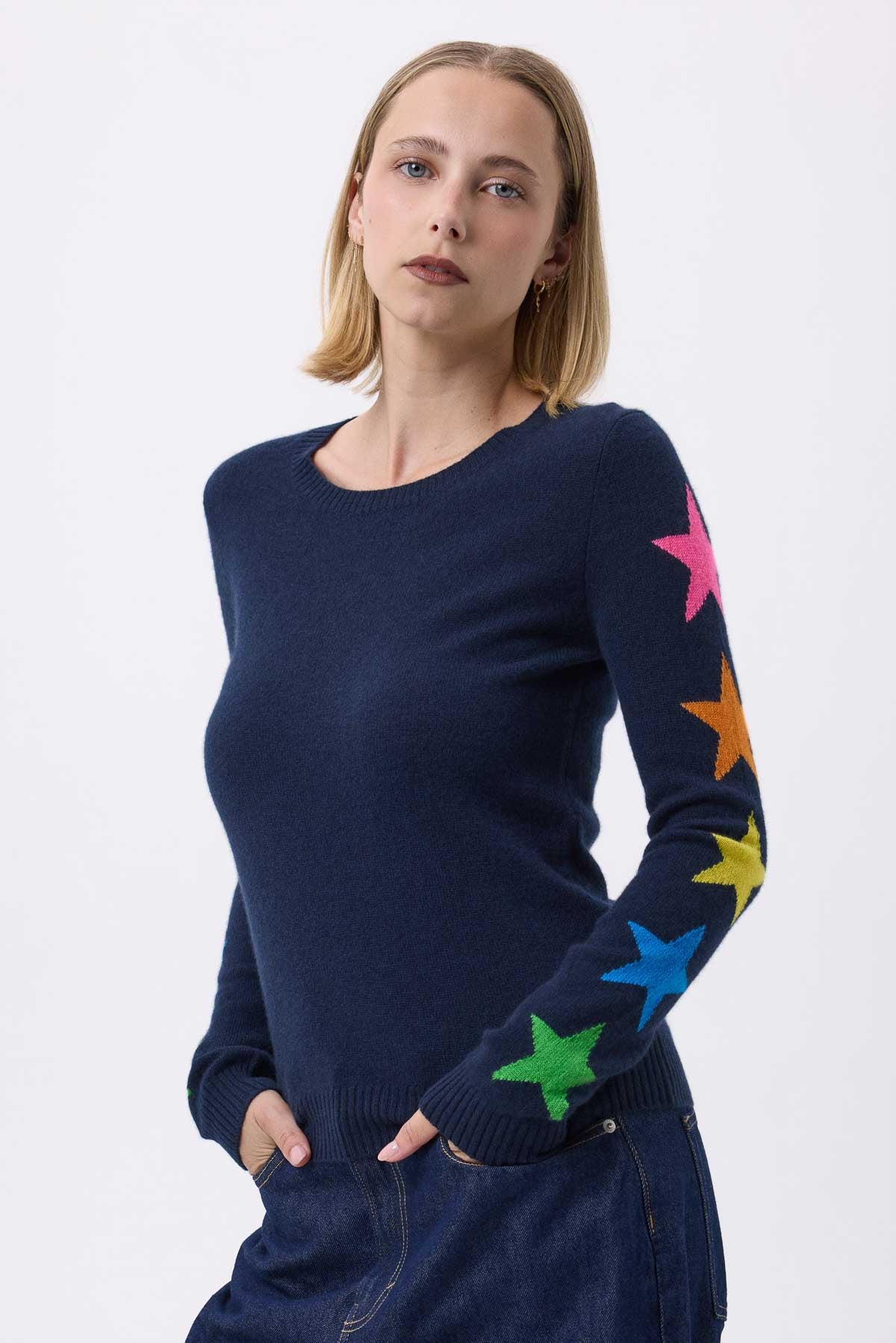 Stella bleu marine multicolor