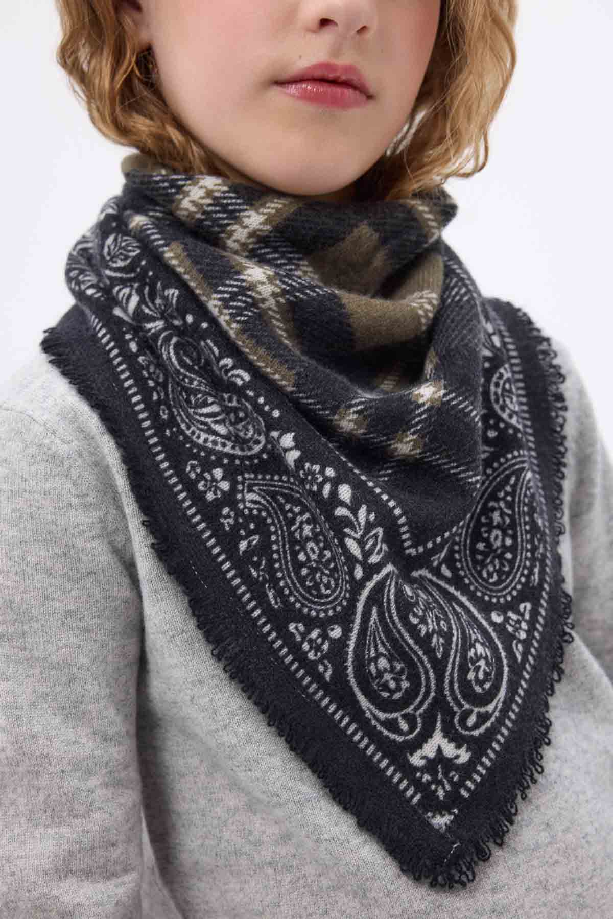 Bandana Tartan vert khaki