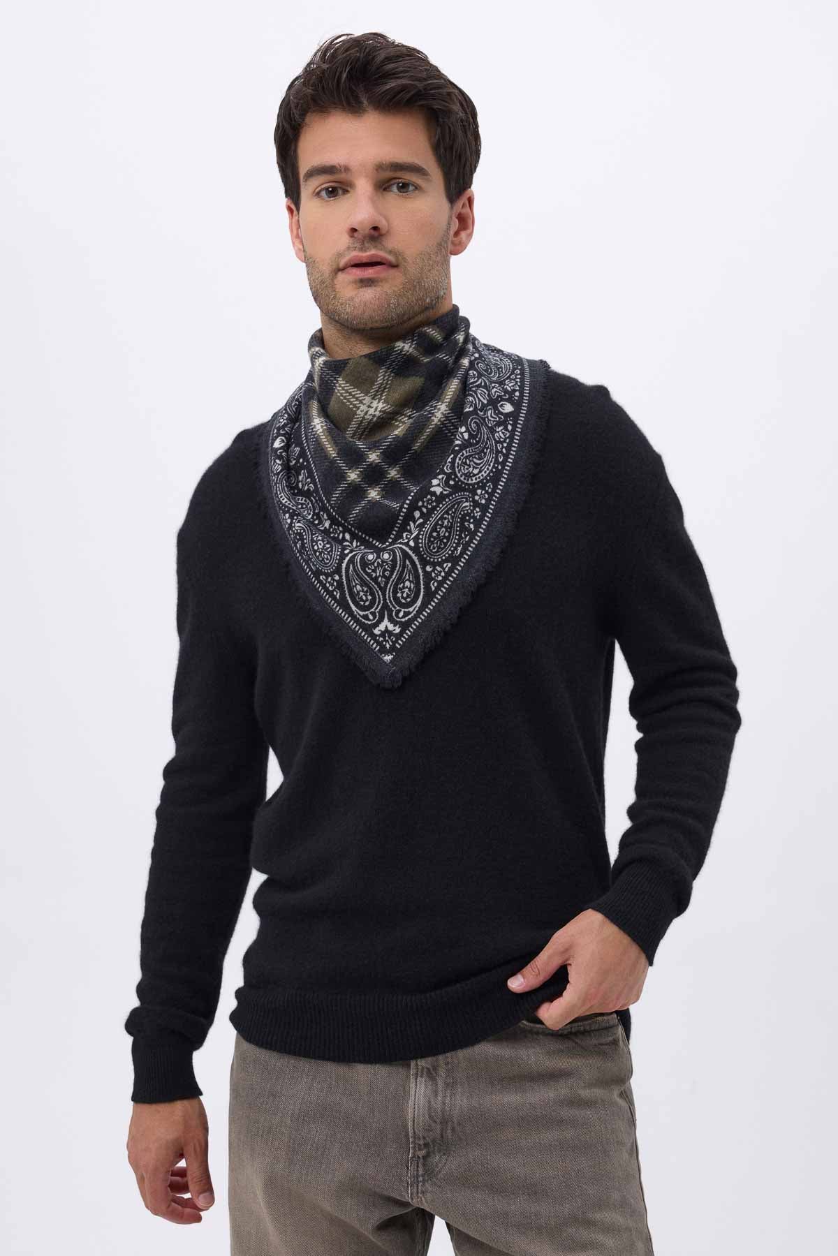 Bandana Tartan vert khaki