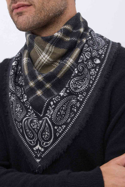 Bandana Tartan vert khaki
