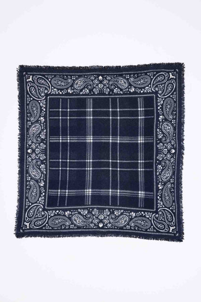 Bandana Tartan bleu marine