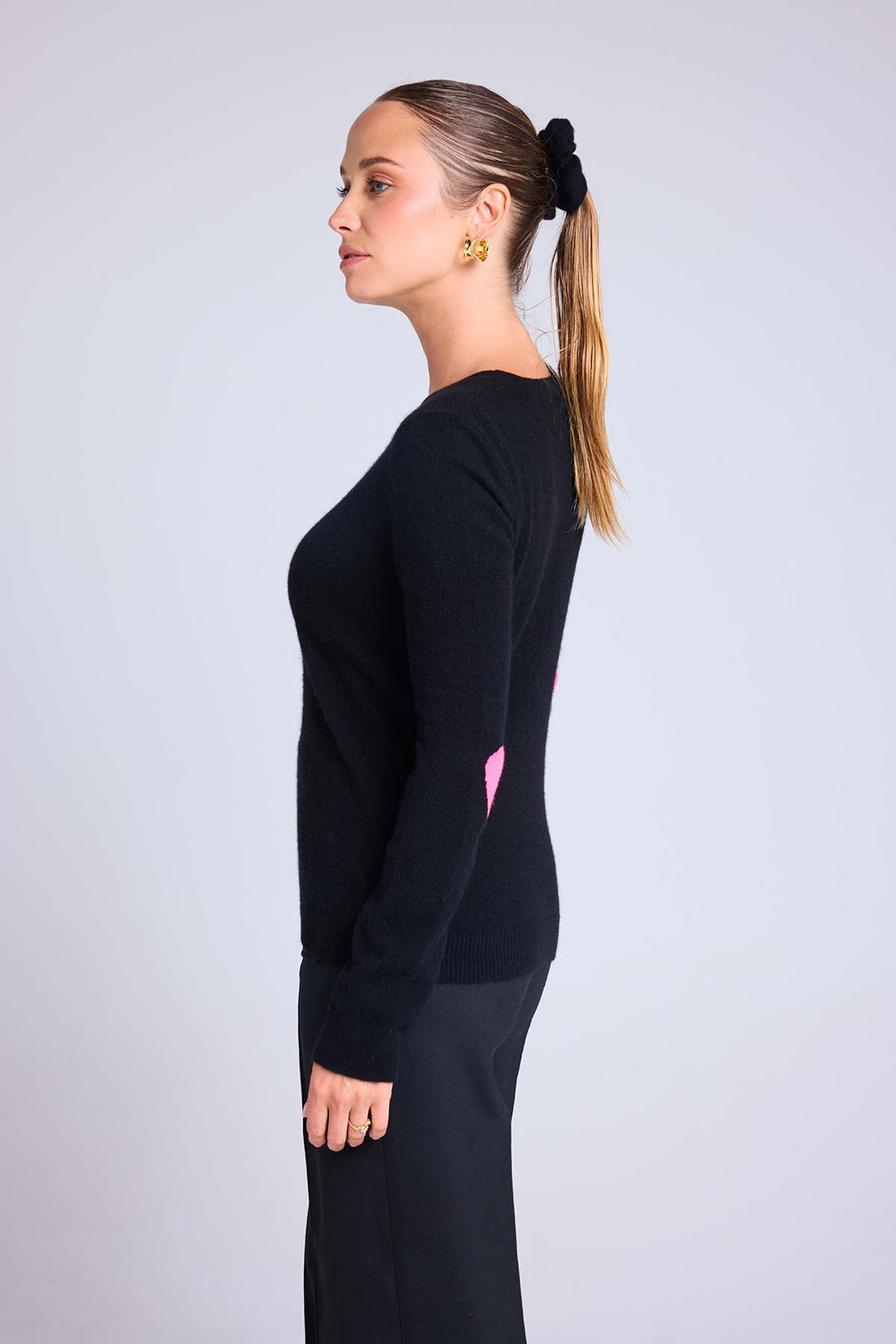 Zaime noir rose fluo