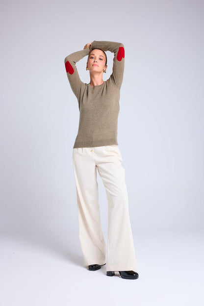 Zaime vert khaki rouge