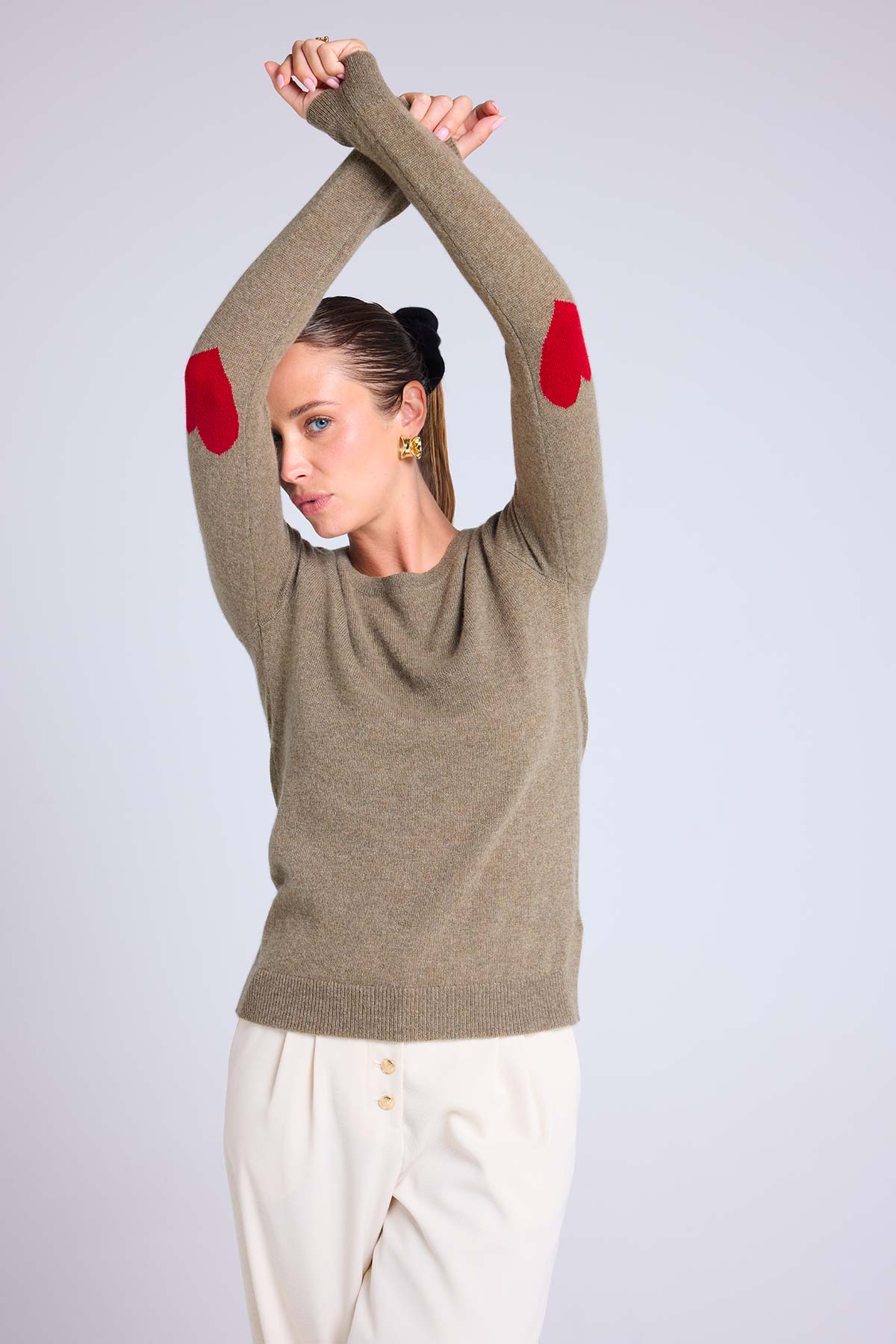 Zaime vert khaki rouge