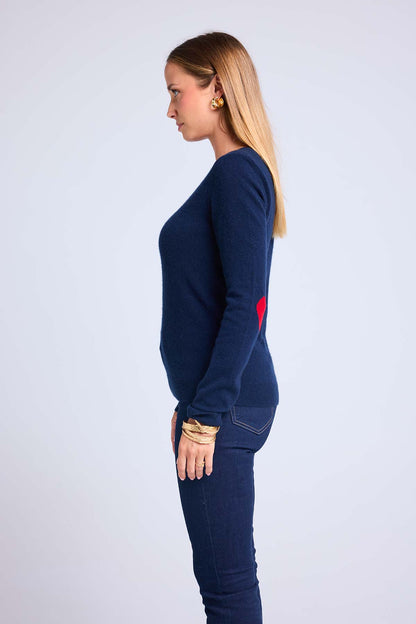 Zaime bleu marine rouge