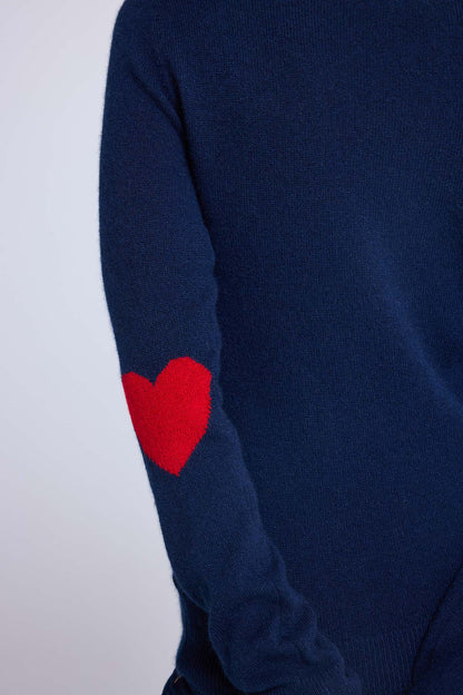 Zaime bleu marine rouge