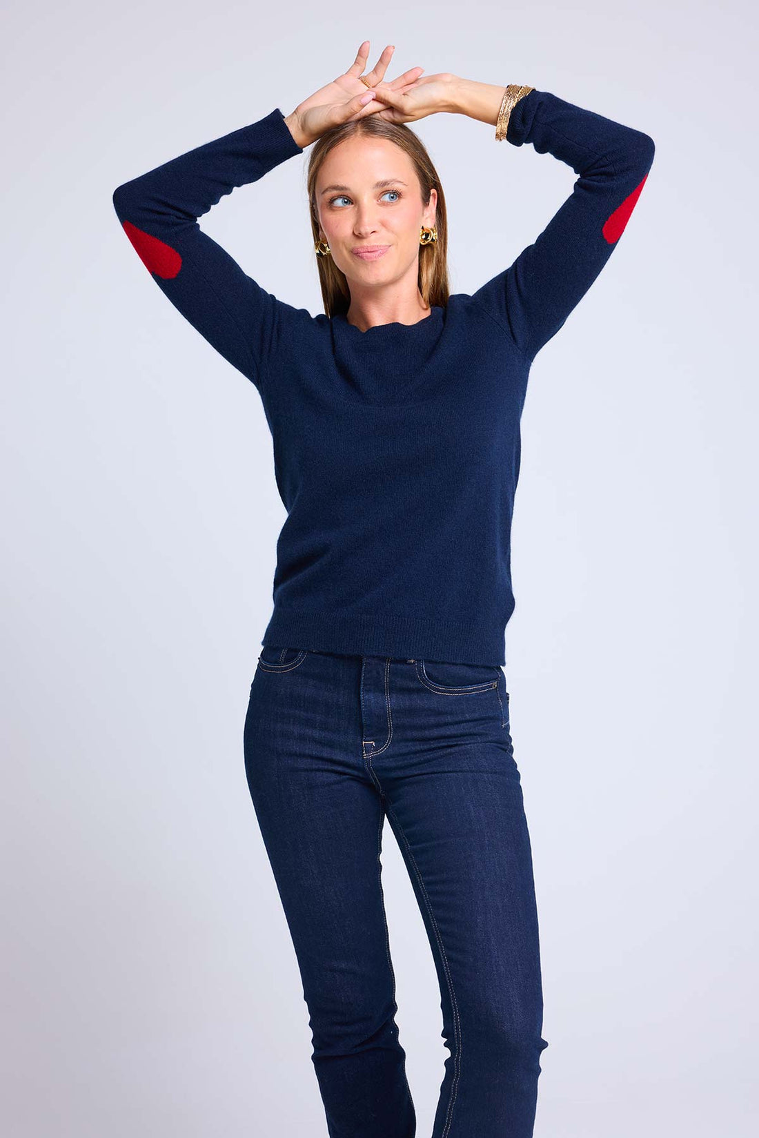 Zaime bleu marine rouge