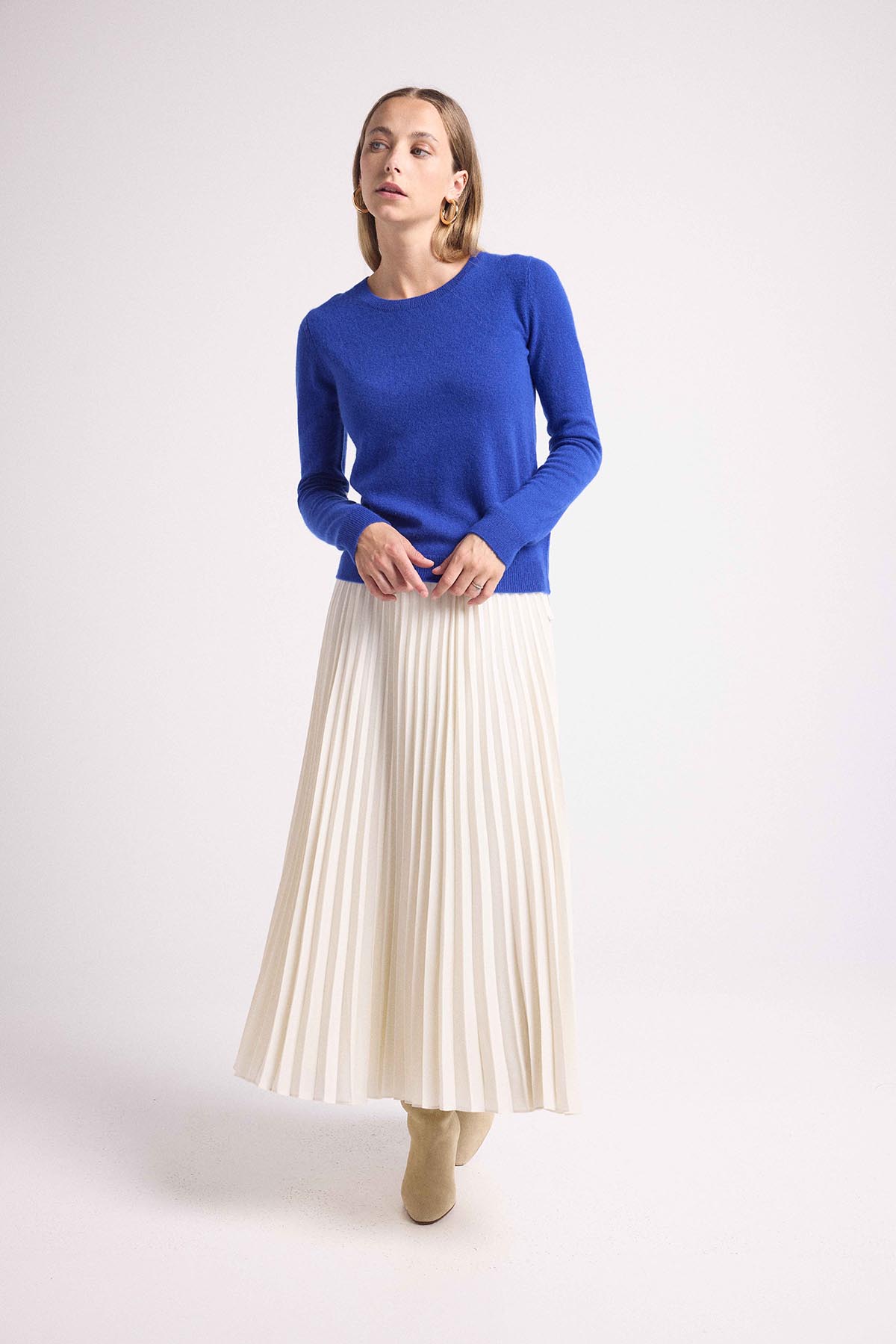 Zaime bleu coeurs blanc