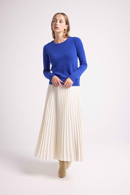 Zaime bleu coeurs blanc