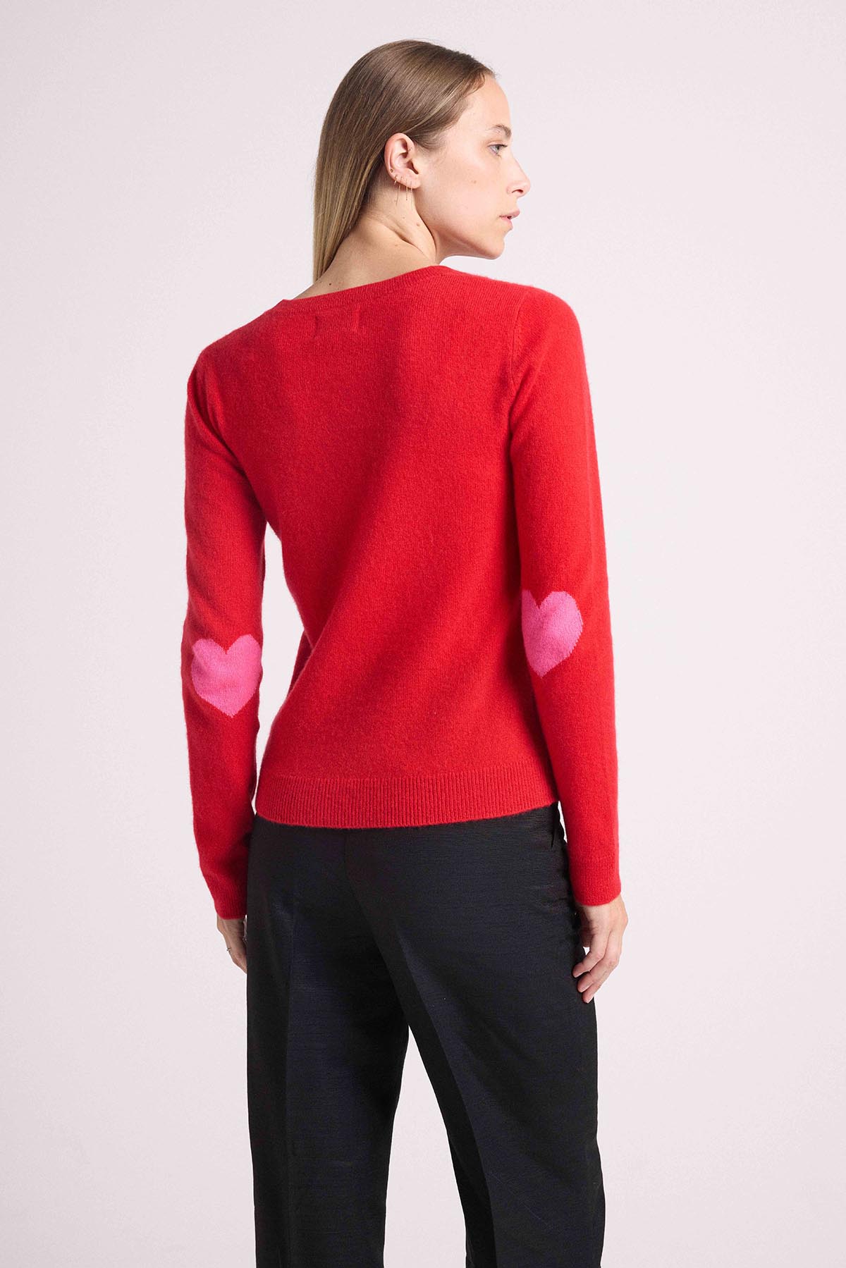 Zaime rouge coeurs rose