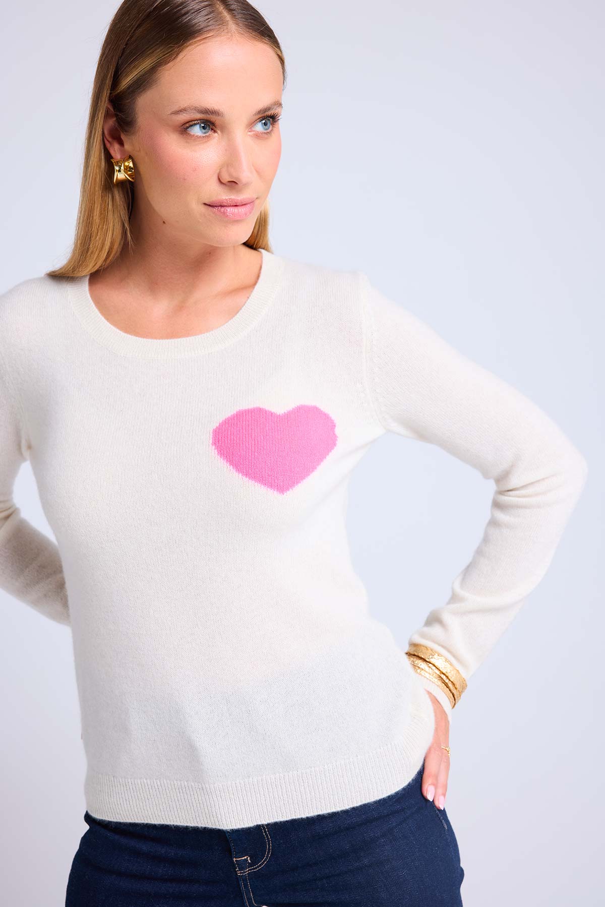 Zaphira blanc coeur rose