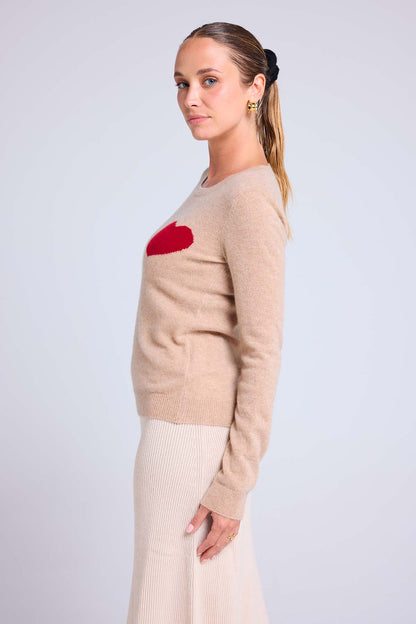 Zaphira beige crème rouge
