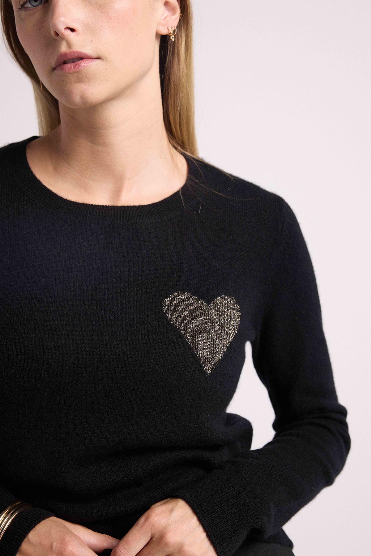Zaphira noir coeur doré
