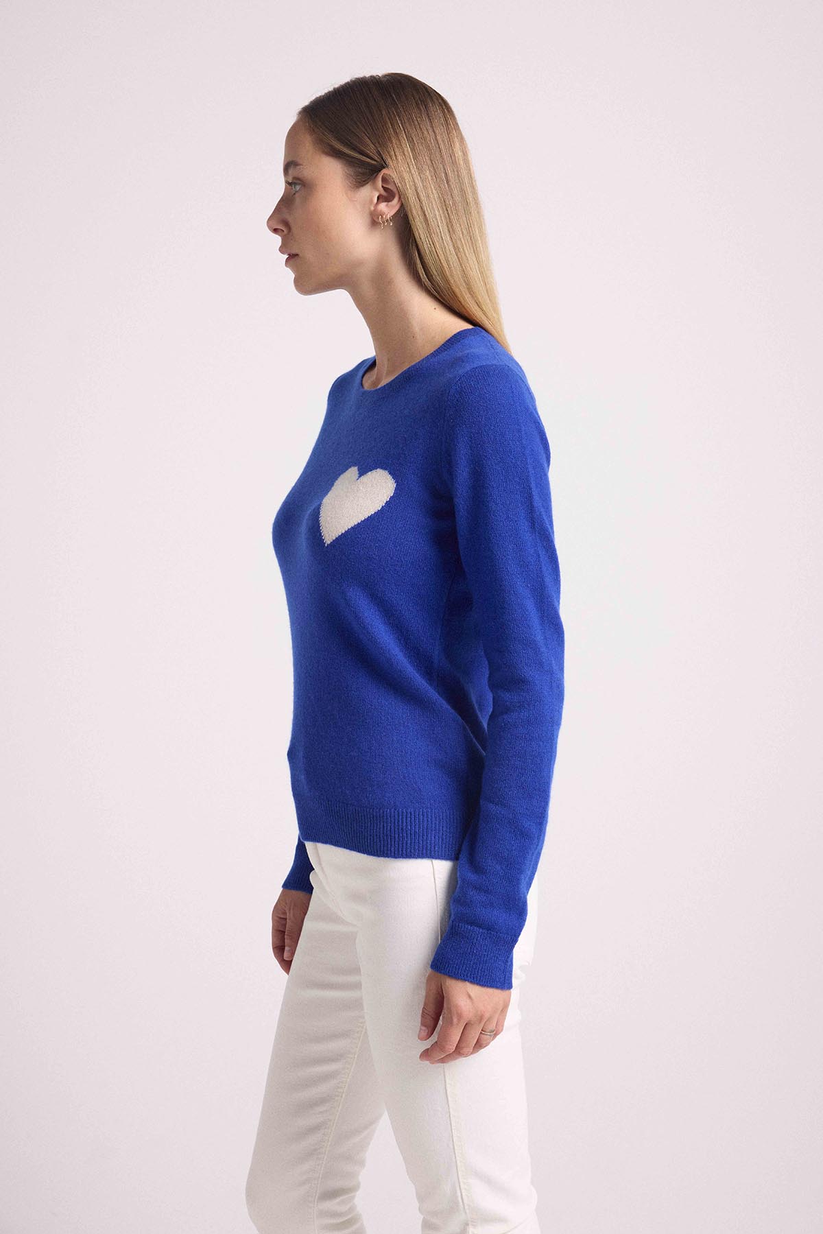 Zaphira bleu coeur blanc
