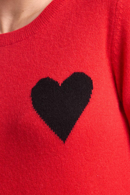 Zaphira rouge coeur noir